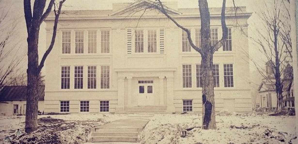 old high school building 