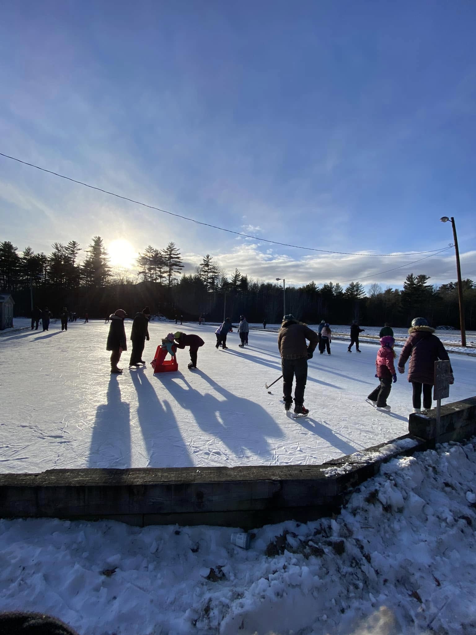 people ice skating