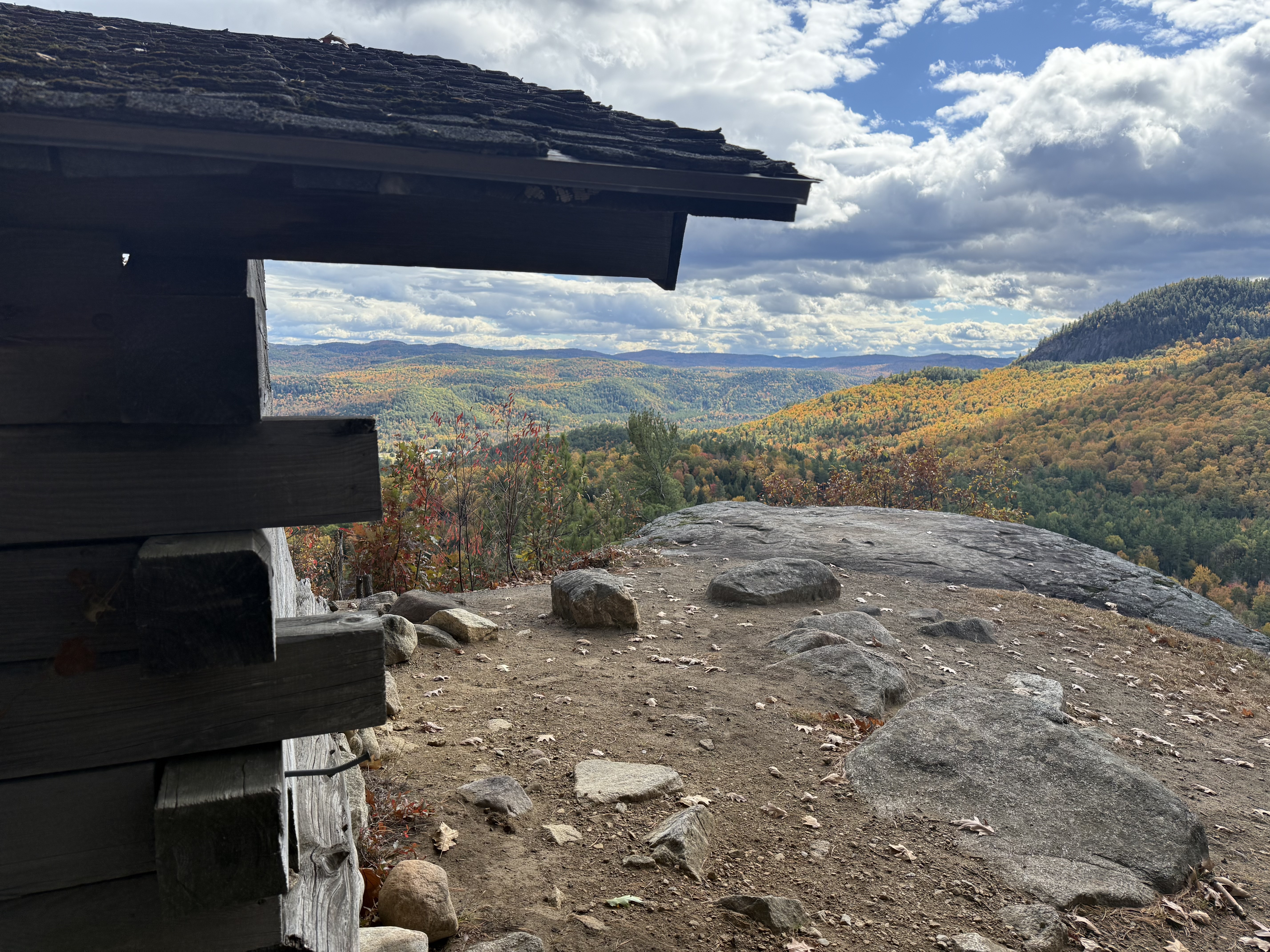 Log Cabin on top of Blueberry Mt