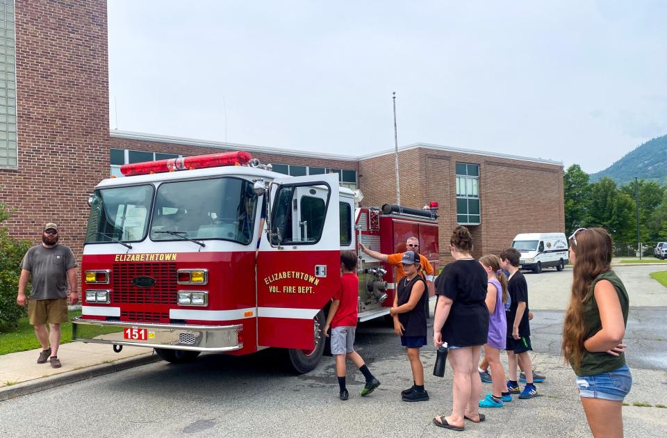 firemen demonstration at bvcs